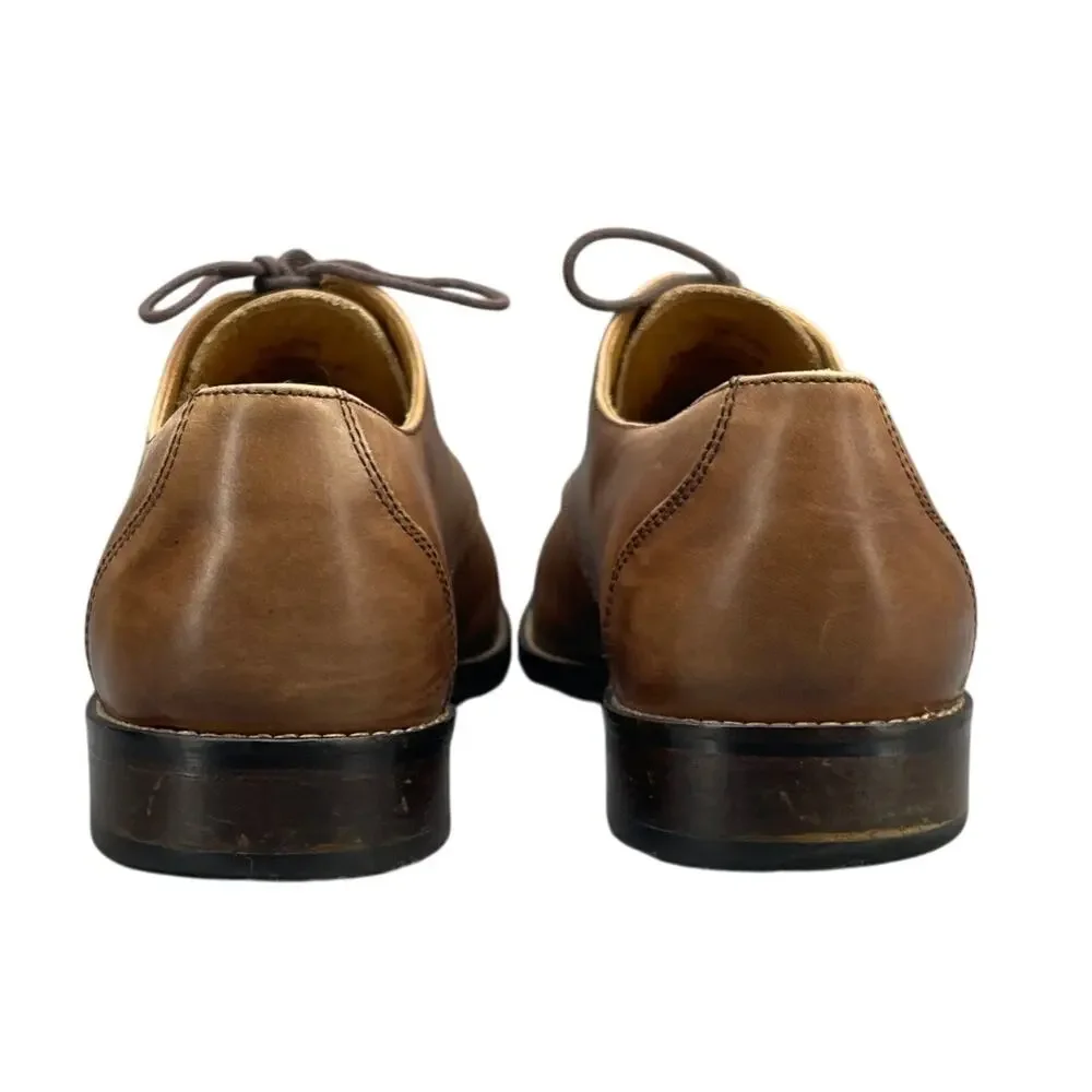 Johnston & Murphy Hartley Brown Lace Up Dressy Oxford Shoe Men 10.5M